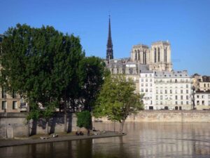 Vue du cabinet quai aux fleurs et de la Seine
